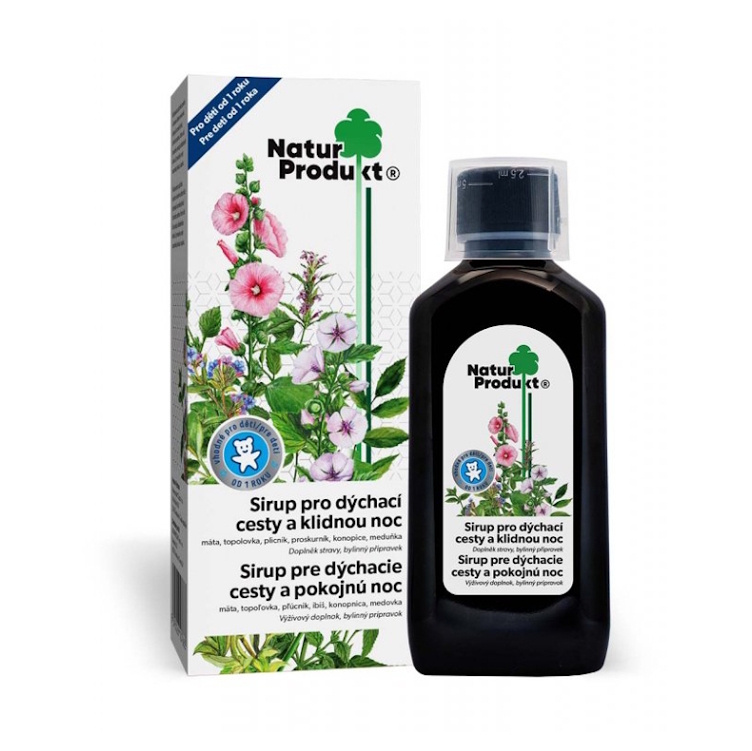 NATURPRODUKT Sirup pro dýchací cesty a klidnou noc 200 ml