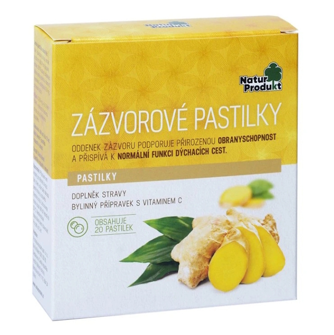NATURPRODUKT Zázvorové pastilky 20 kusů