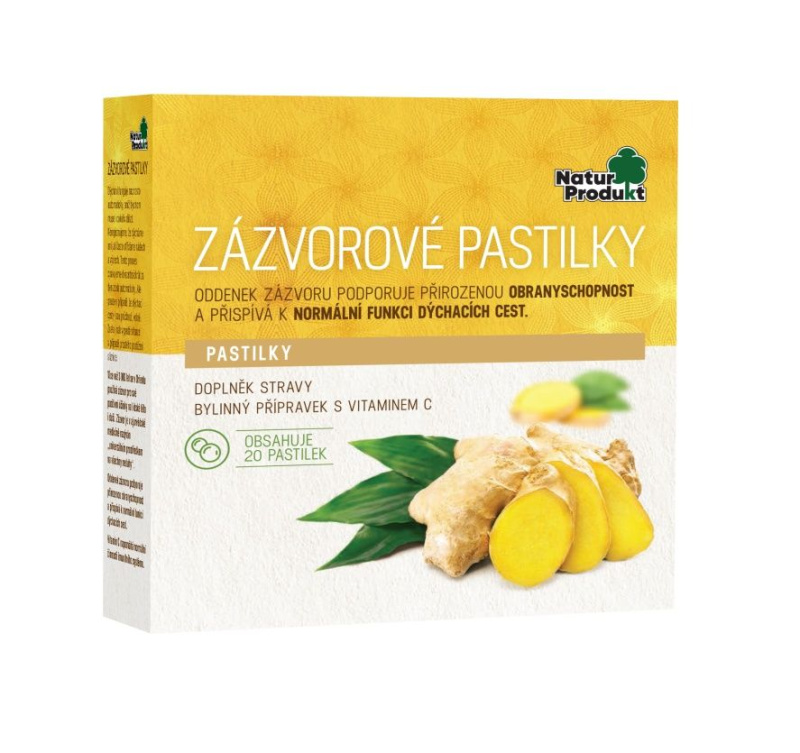 NATURPRODUKT Zázvorové pastilky 20 kusů