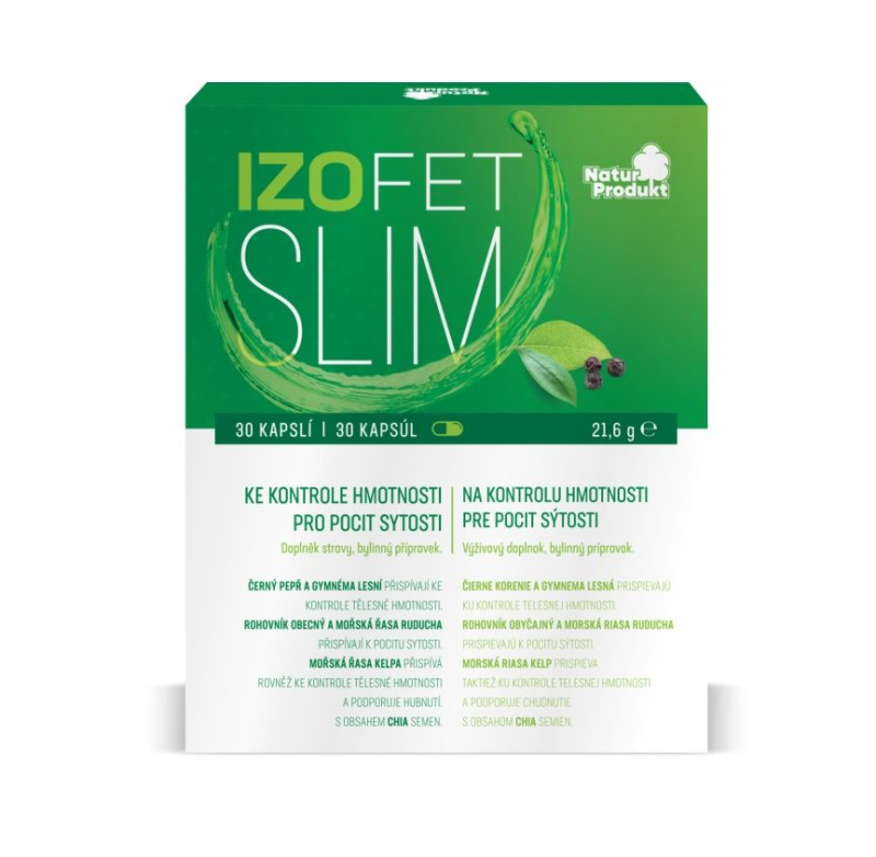NATURPRODUKT Izofet Slim ke kontrole hmotnosti 30 kapslí