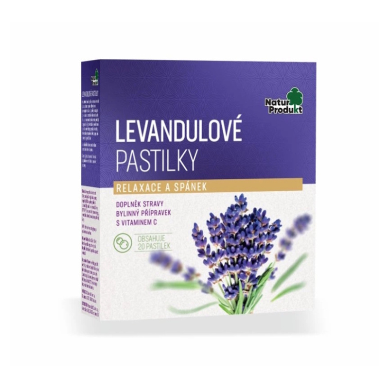 NATURPRODUKT Levandulové pastilky 20 kusů