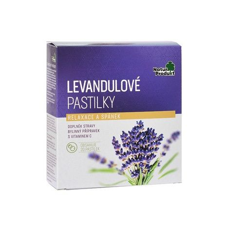 NATURPRODUKT Levandulové pastilky 20 kusů
