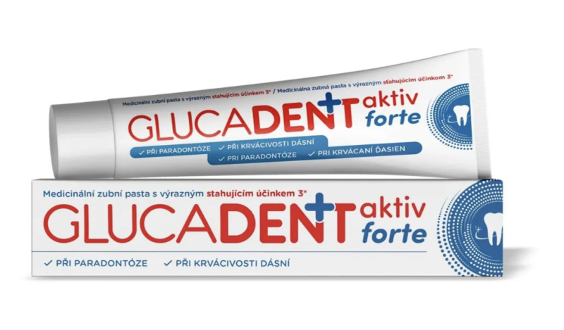 Glucadent aktiv forte zubní pasta, 75 ml