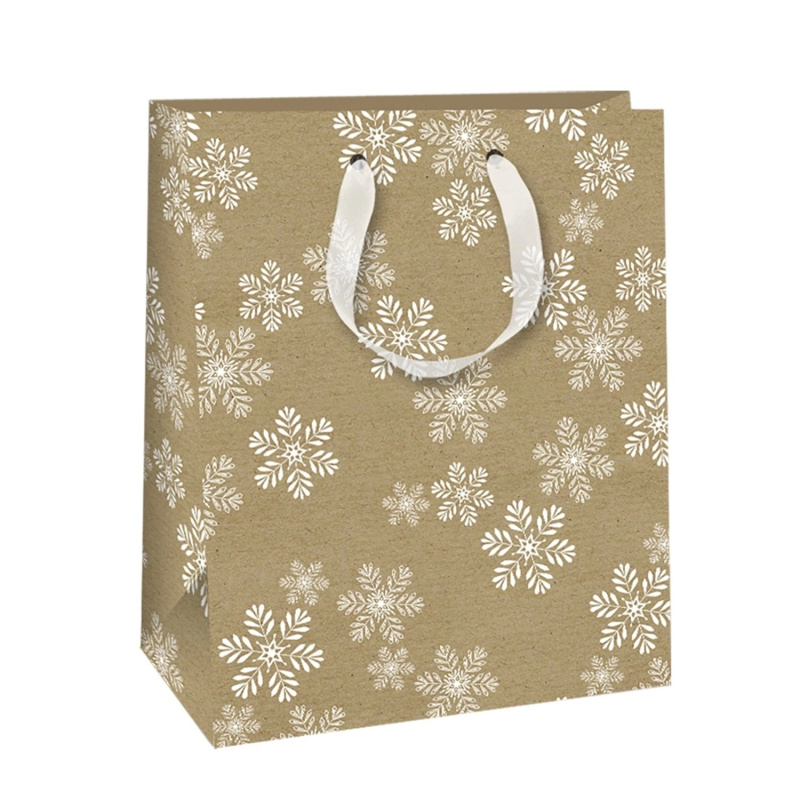 Ditipo Kraftová taška na dárky C s pěnou, 22,7 x 18 x 10 cm