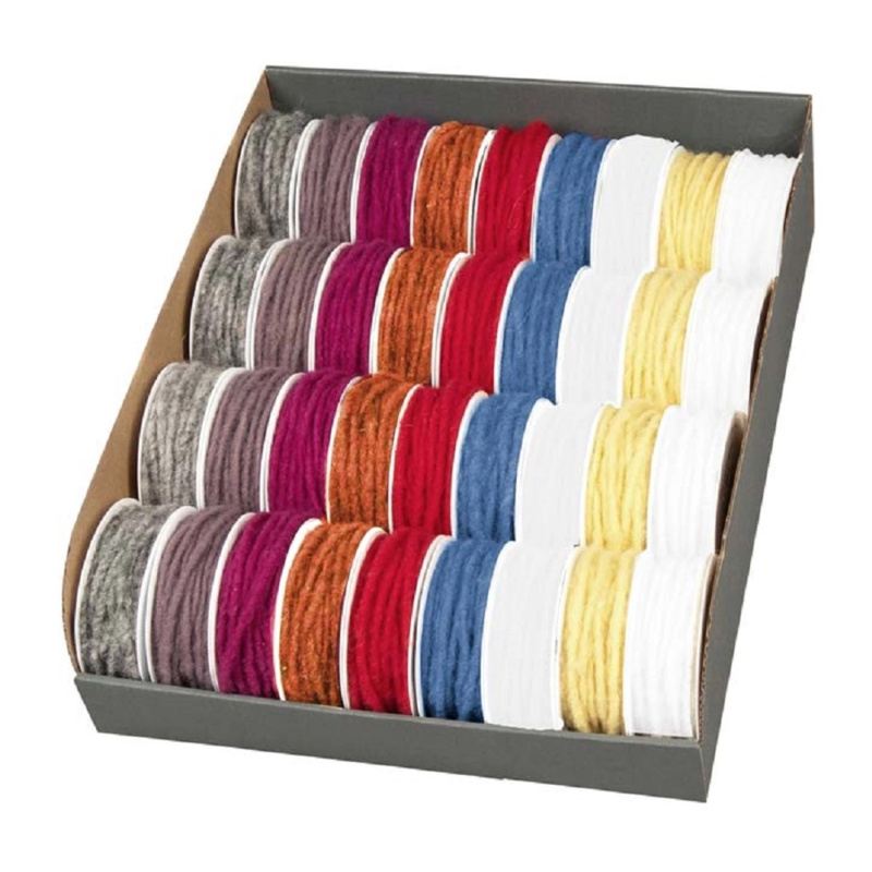 Ditipo Vlněný vázací provázek různé barvy 4 mm x 4 m, 1 ks