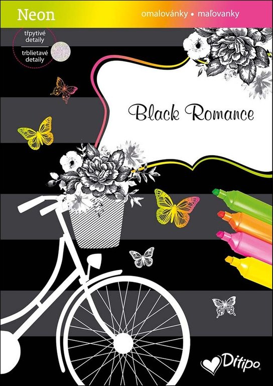 Třpytivé omalovánky - Black Romance