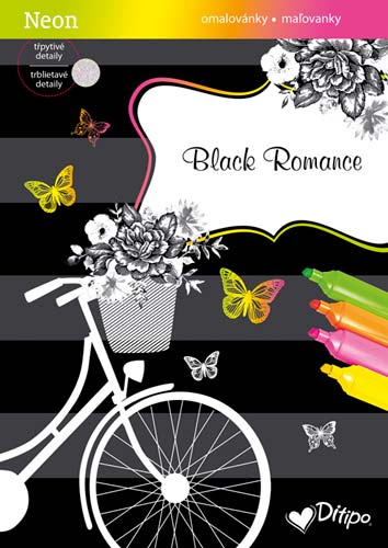 Třpytivé omalovánky - Black Romance