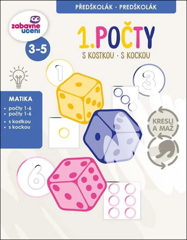 Kresli a maž - První počty (stíratelný sešit) DITIPO, a.s.
