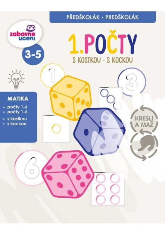 Kresli a maž - První počty (stíratelný sešit) DITIPO, a.s.