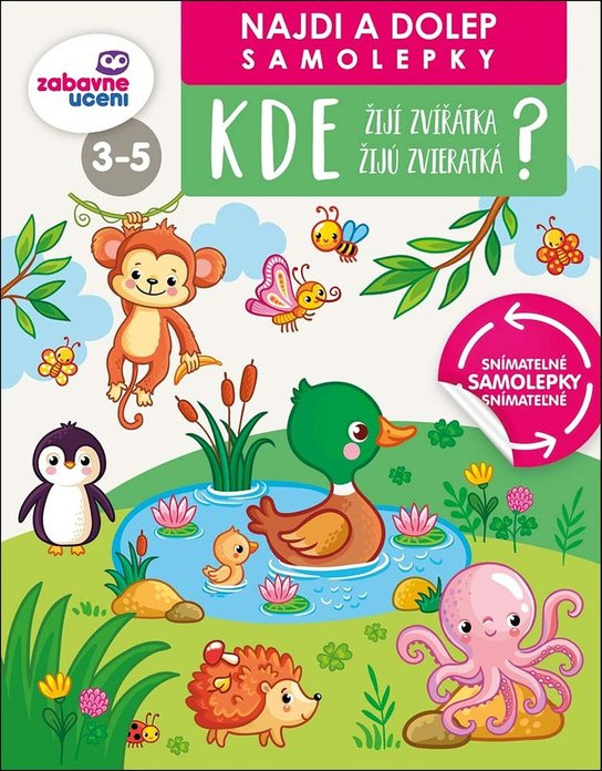 Najdi a dolep - Kde žijí zvířátka
