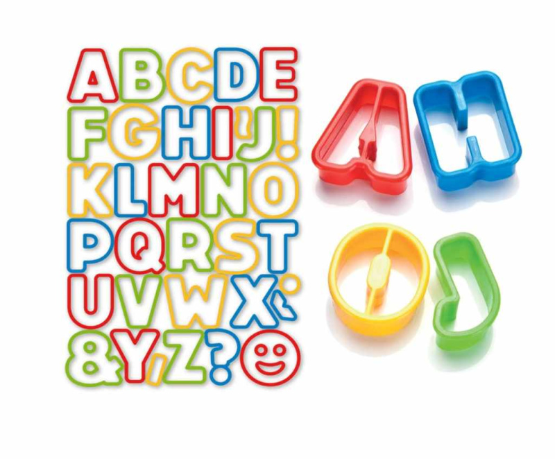 Vykrajovátka abeceda DELÍCIA KIDS, 34 ks