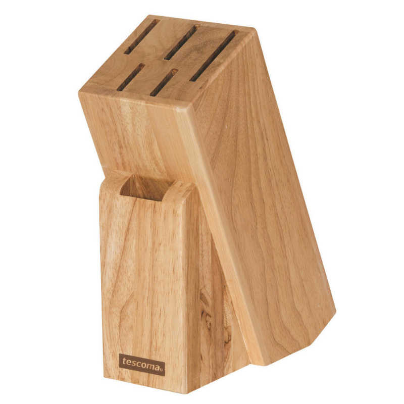 Blok WOODY pro 5 nožů, nůžky na drůbež