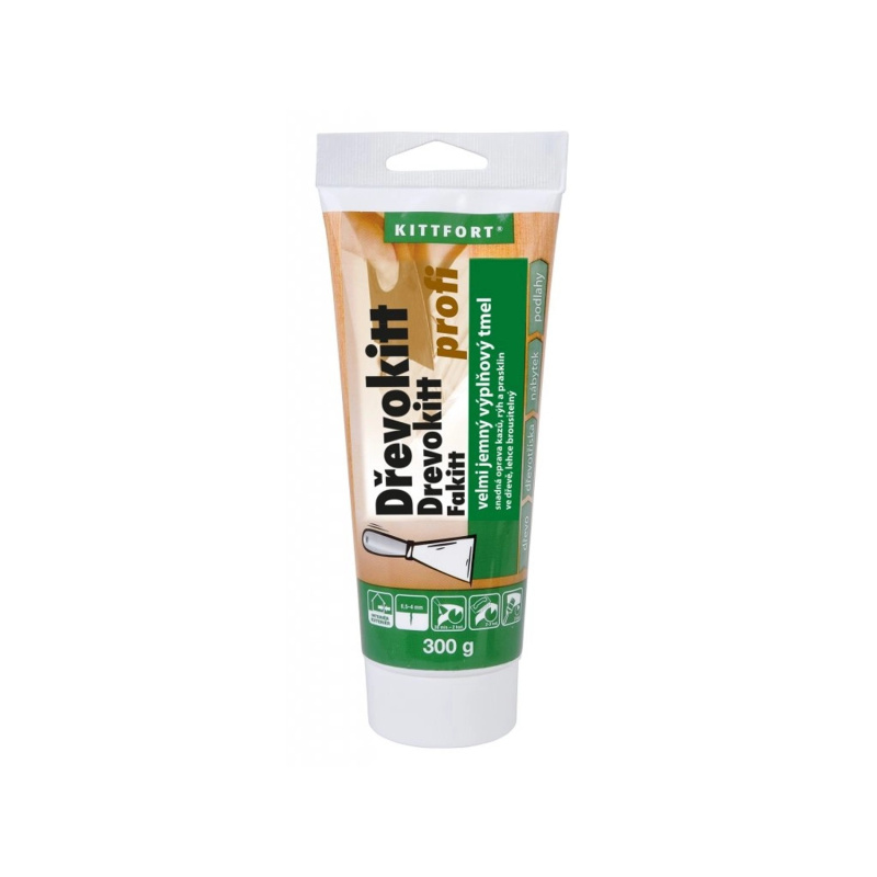 KITTFORT Jemný výplňový tmel Dřevokitt profi mahagon 300 g