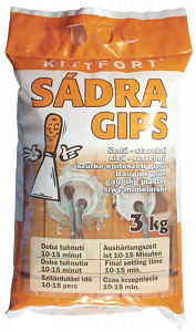 Kittfort Sádra šedá stavební 3 kg