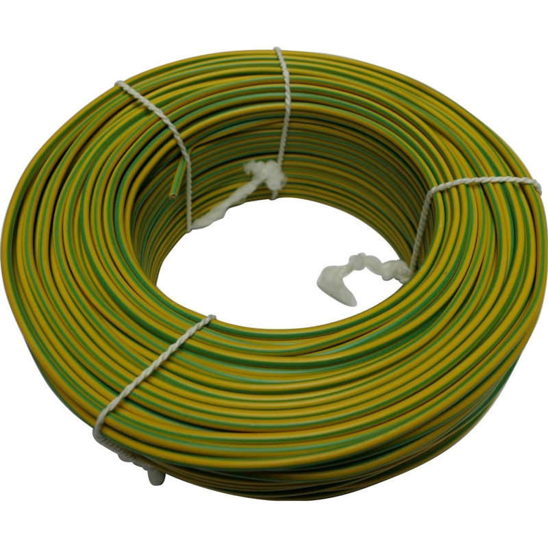 Silový vodič H07V-U 4, zeleno-žlutá - metráž