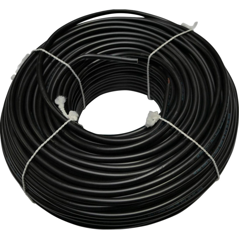 Silový kabel kulatý CYKY-J 2x1,5 mm, černá - metráž