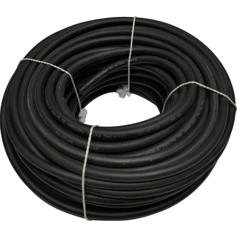 Gumový kabel H0RR-F, 7G černý, 7 x 0,75 mm - metráž