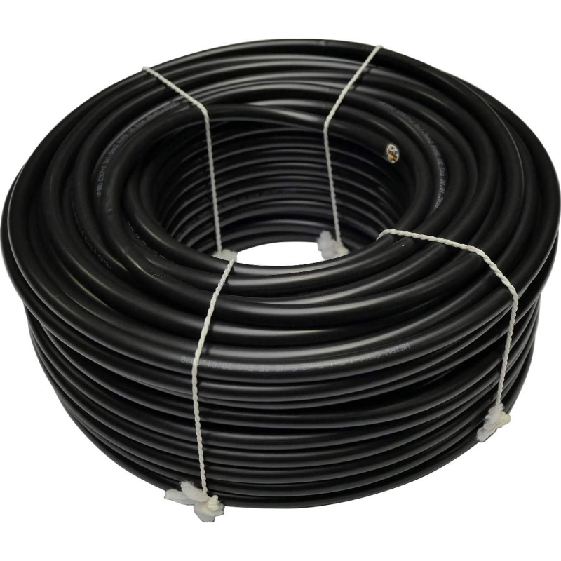 Silový kabel kulatý CYKY-J 5x1,5 mm, černá - metráž