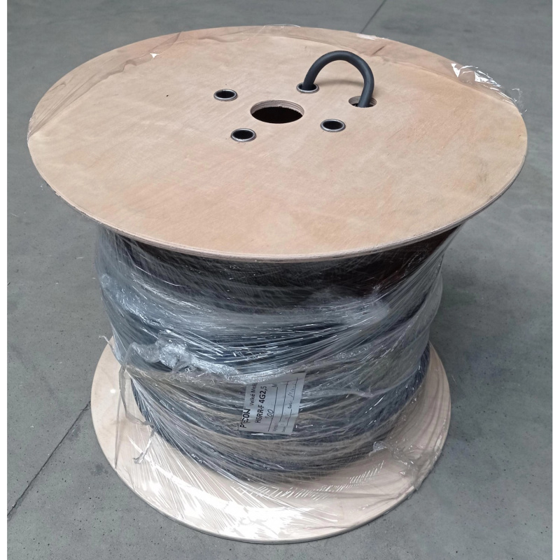 Gumový kabel H0RR-F, 4G černý, 4 x 2,5 mm - metráž