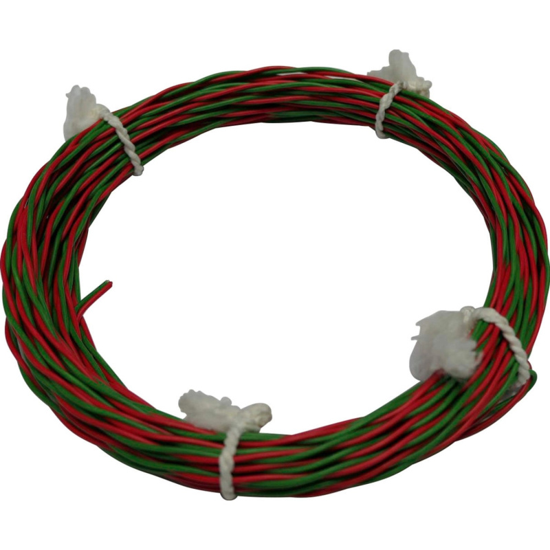 Telekomunikační kabel YT červeno-zelený 2 x 0,8 mm2 10 m