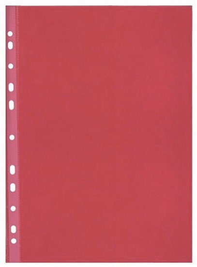 Prospektový obal A4 hladký, 50 mikronů, HERLITZ, 100ks - červený