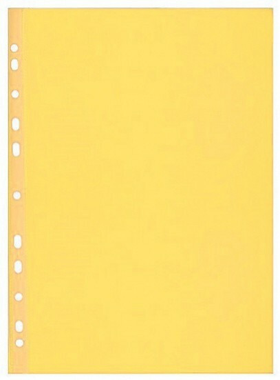 Prospektový obal A4 hladký, 50 mikronů, HERLITZ, 100ks - žlutý