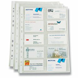 PP Office - zakládací obal na vizitky - 20 vizitek/strana