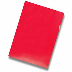 OA - zakládací obal L - červený, matný, 100 ks