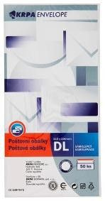 SIGMA Obálka DL samolepicí bílá 50 ks