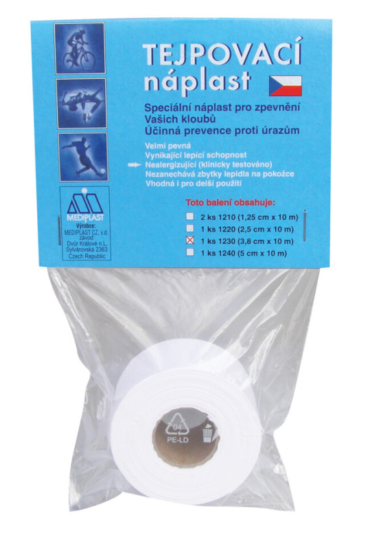 Náplast Mediplast 3.8 cm x 10m 1 ks 1230XT tejpovací