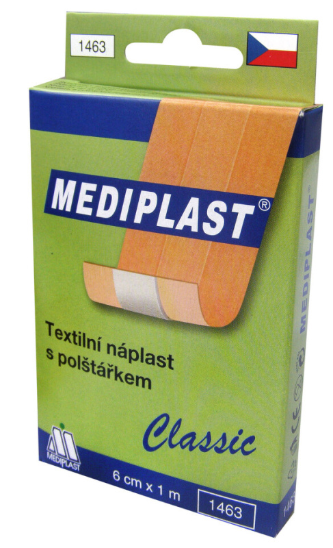 MEDIPLAST rychloobvaz textilní náplast 6 cm x 1 m