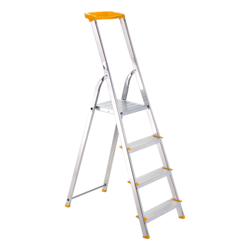 Alve Schůdky jednostranné s poličkou hliníkové