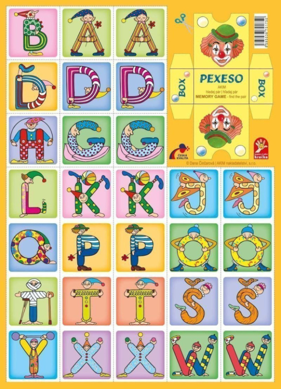 Pexeso Akim - Abeceda