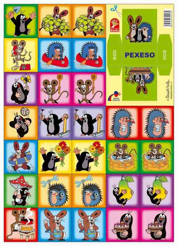 Pexeso Krtek společenská hra 22x30cm