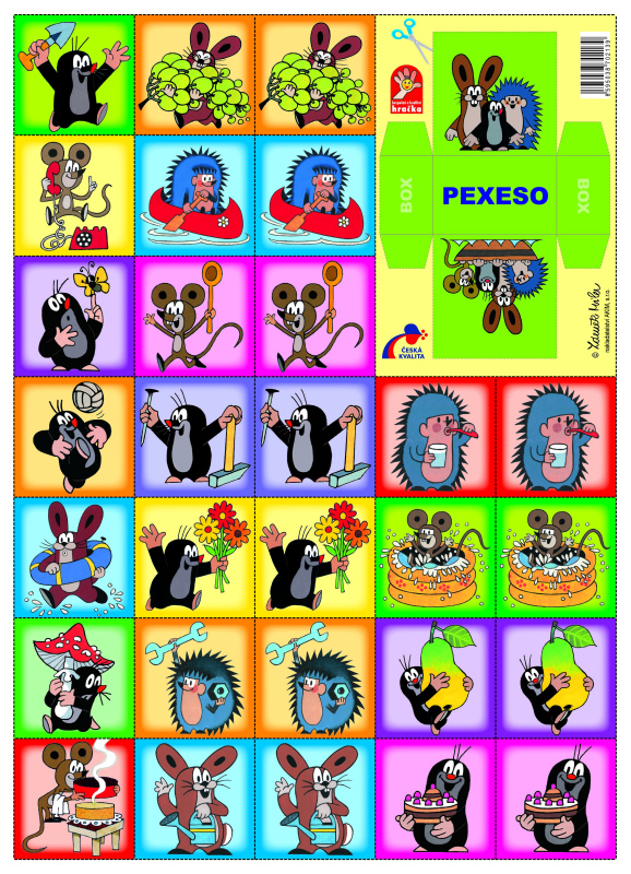 Pexeso Krtek společenská hra 22x30cm