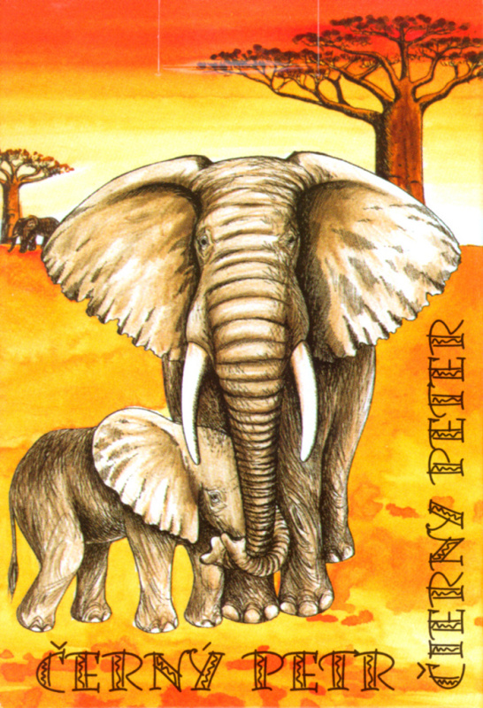 Černý Petr Safari společenská hra - karty v papírové krabičce 6x9cm