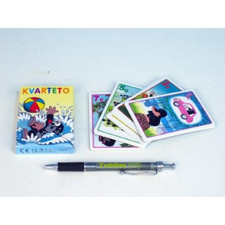 Kvarteto Krtek společenská hra - karty v papírové krabičce 6x9cm