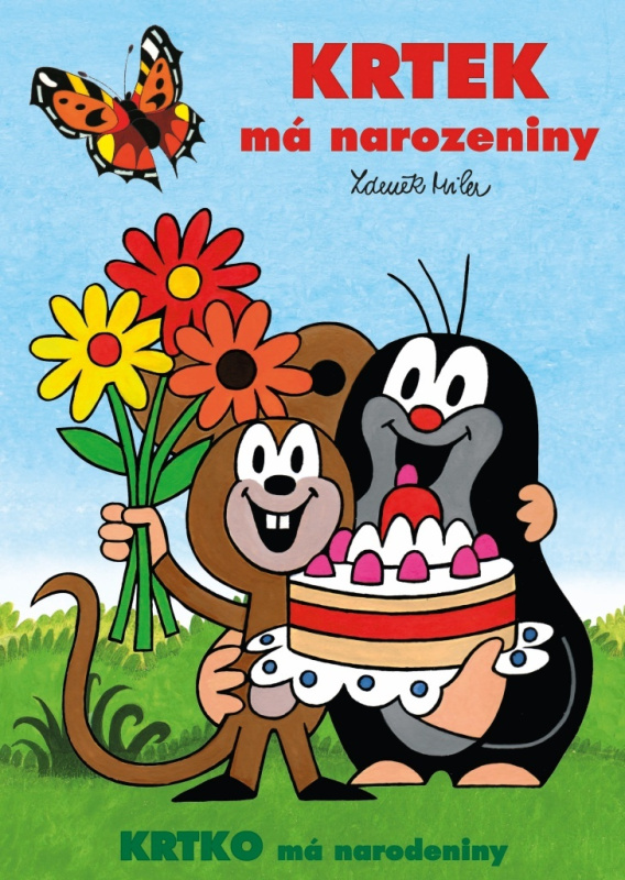 Krtek má narozeniny omalovánka A4