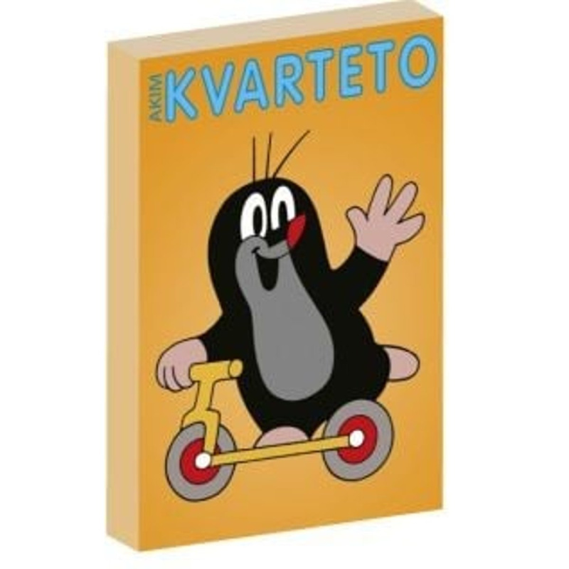 Kvarteto Krtek 2 společenská hra - karty v papírové krabičce 6x9cm