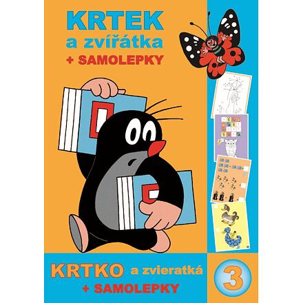 Omalovánka A4 book Krtek a zvířatka + samolepky