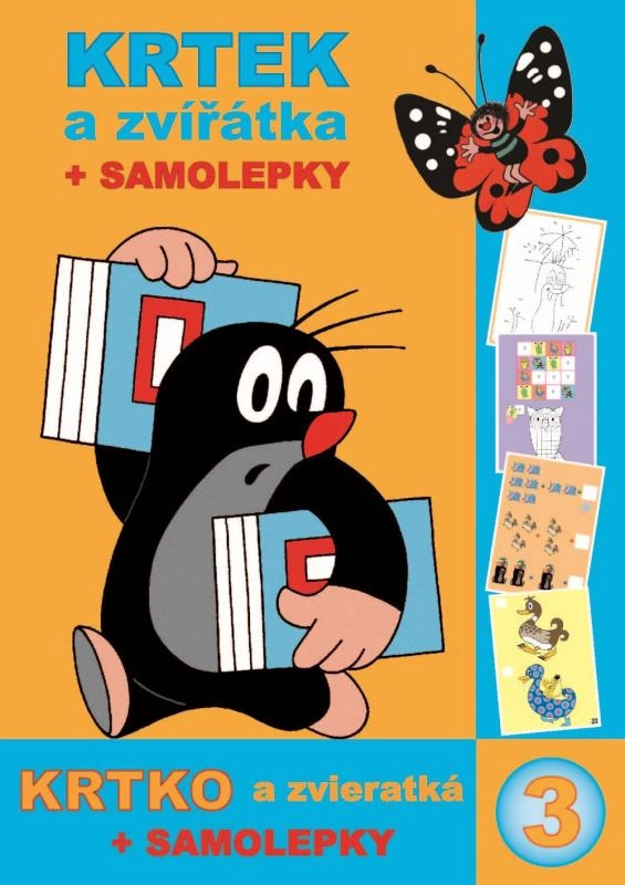 Omalovánka A4 book Krtek a zvířatka + samolepky