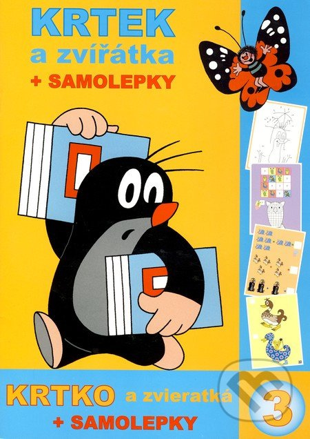 Omalovánka A4 book Krtek a zvířatka + samolepky