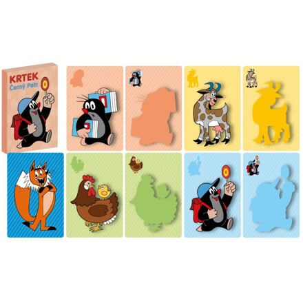 Černý Petr Krtek společenská hra - karty v krabičce 6x9cm