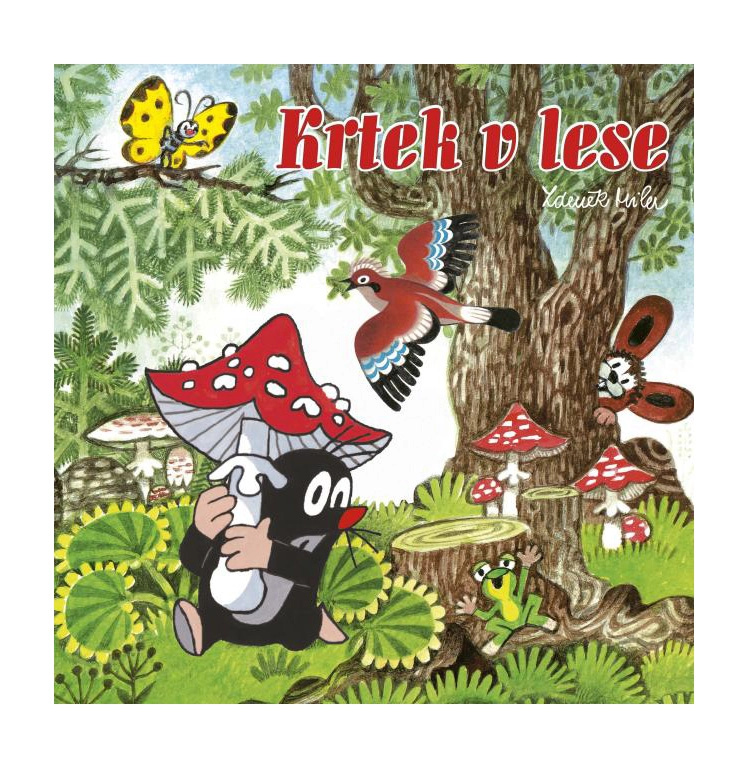 omalovánka čtvercová krtek v lese