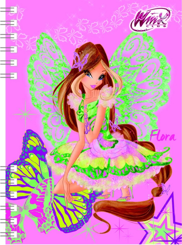 Winx Club Flora - zápisník A6
