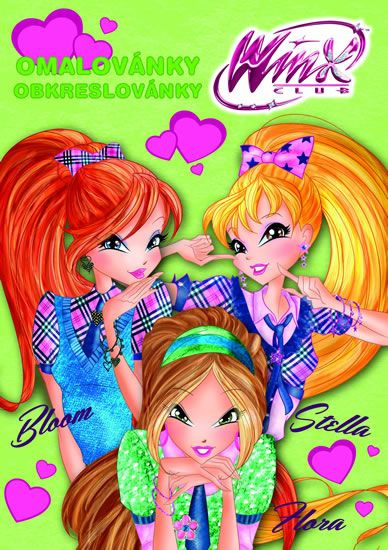 Winx Club Fashion - obkreslovánky A5 - kniha z kategorie Omalovánky