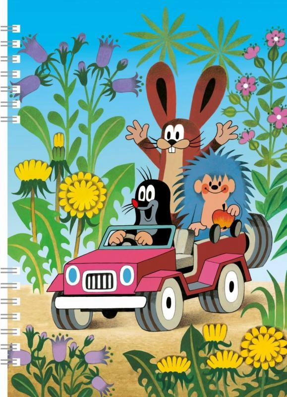 Nakladatelství Akim s.r.o. Notes se spirálou A5 Krtek a auto
