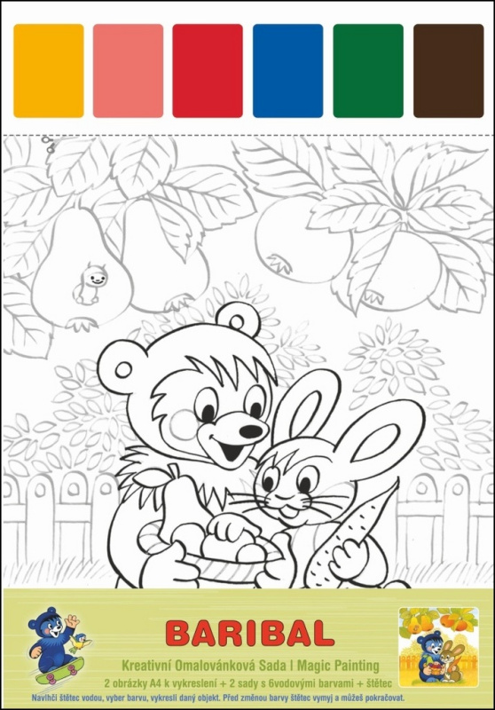 Baribal: Kreativní omalovánková sada Magic Painting - kniha z kategorie Omalovánky