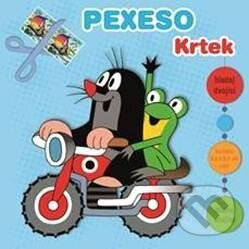 Pexeso v sešitu Krtek a motorka s maxi kartičkami
