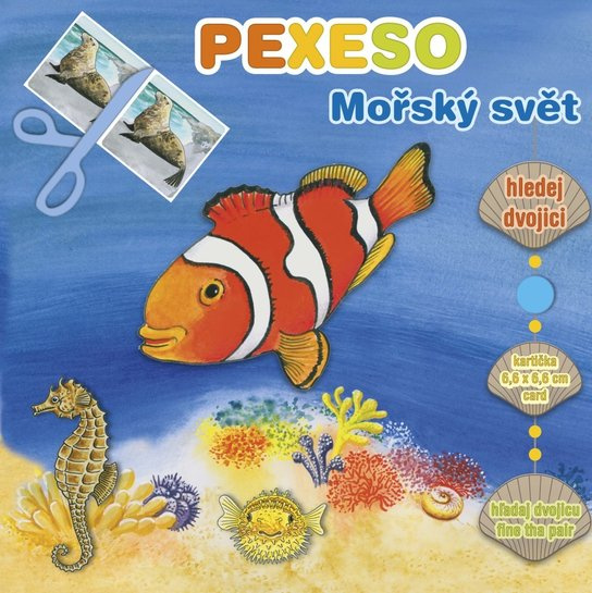 Pexeso v sešitu Mořský svět s maxi kartičkami